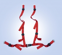 NEW 4 POINTS RED SAFETY BELT