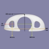 COFANATURA MOTORE PER AREI AUTOCOSTRUITI  E TECNAM P92 ECHO